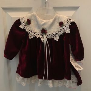 🎄🎁Rare Editions 3 Month 2 piece Christmas Dress